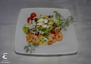 Caesar Salad with Shrimps